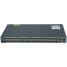 Комутатор Cisco Catalyst 2960 Plus 48 10/100 +2 T/SFP LAN Base,  (WS-C2960+48TC-L)