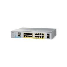 Комутатор Cisco Catalyst 2960L 16 port GigE with PoE, 2 x 1G SFP, LAN Lite,  (WS-C2960L-16PS-LL)