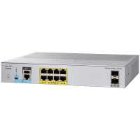 Комутатор Cisco Catalyst 2960L 8 port GigE with PoE, 2 x 1G SFP, LAN Lite,  (WS-C2960L-8PS-LL)
