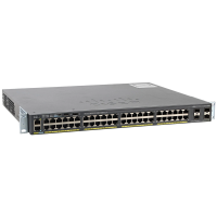 Комутатор Cisco Catalyst 2960-X 48 GigE PoE 370W, 4 x 1G SFP, LAN Base,  (WS-C2960X-48LPS-L)